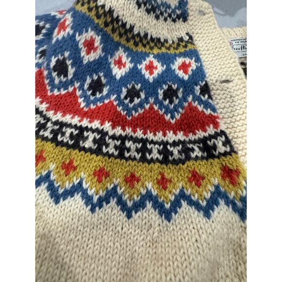 Vintage Husfliden Hand Knit Wool Cardigan Lillehammer Norway - Picture 8 of 10